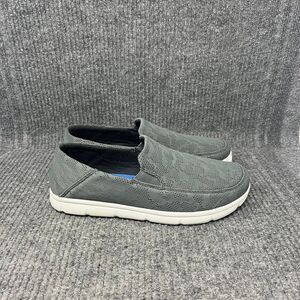 HUK Performance Brewster Slip On Casual Boat Shoes Loafers Grey Mens Size 9